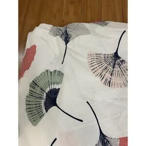 IKEA Tovsippa White Floral Full Duvet Cover 88 x 82” Cotton Botanical